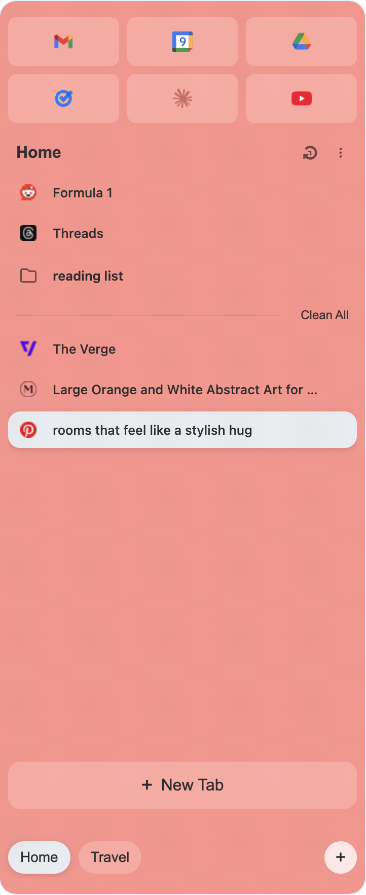 Organize with Spaces